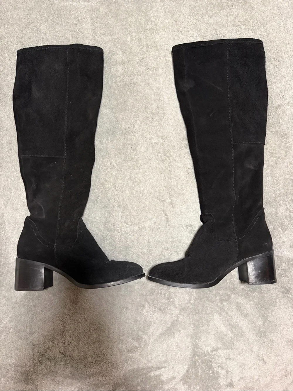 Steve Madden Black Over-the-Knee Suede Boots